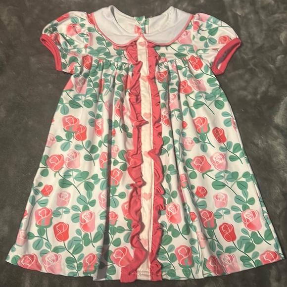 Other - Rose printed Valentine’s Day dress size 2t